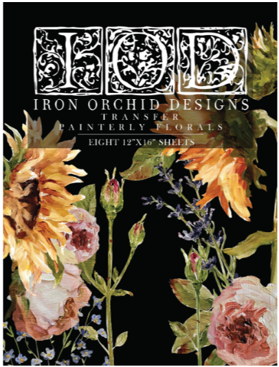 Iron Orchid Designs - Painterly Florals Transfer