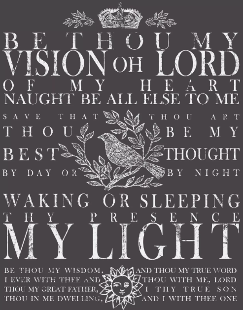 Iron Orchid Designs - Be Thou My Vision Transfer (Retired) 24x33