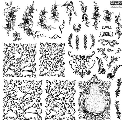 Iron Orchid Designs - Alphabellies Stamp