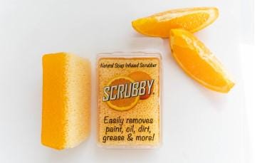 Scrubby Soap and Paint Brush Cleaner - Gentle Citrus Hand Cleaner for Artists & Crafters, Chalk Paint, Greasy Hands, Stamping, Mixed Media