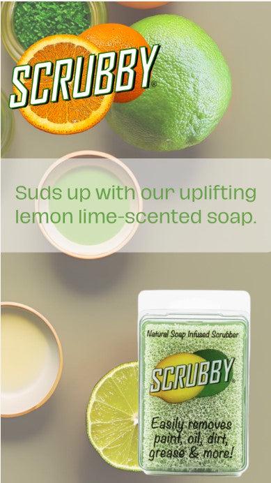 Scrubby Soap and Paint Brush Cleaner - Gentle Citrus Hand Cleaner for Artists & Crafters, Chalk Paint, Greasy Hands, Stamping, Mixed Media