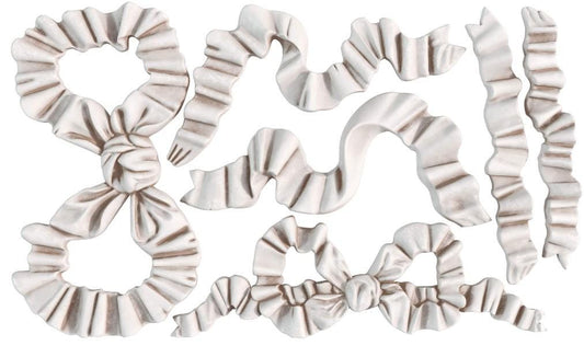 Iron Orchid Designs Bows Mould - Food Safe Silicone Mold for Ribbon Appliques, Furniture & Classical Crafts